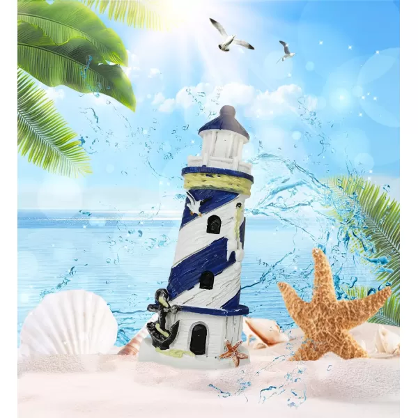 CoTa Global Blue Lighthouse Refrigerator Nautical Magnet  Maritime Decoration Lighthouse Resin Beach Design Fun ampamp Cute Ocean Magnet for Kitchen Fridge Locker Home Decor ampamp Office Decor Novelty