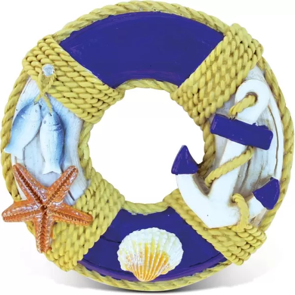COTA Global Life Ring Refrigerator Nautical Magnet  Maritime Decoration Resin Beach Design Fun and Cute Ocean Marine Magnet for Kitchen Fridge Locker Home Decor and Office Decor Novelty  1 Piece