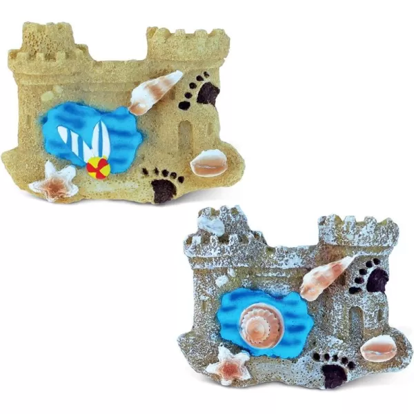 Puzzled Castle Refrigerator Blue Wave Magnet  Beach Theme  Set of 2  Unique Affordable Gift and Souvenir  Item 7650