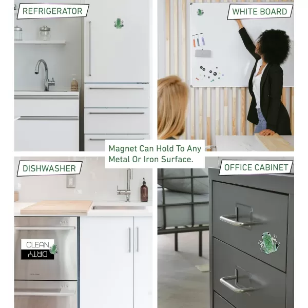 CoTa Global Sparkling Green Frog Refrigerator Magnet  Elegant Green Rhinestones Crystals Magnetic Fridge Decoration Cute Animal Magnets for Fridge Locker Frog Kitchen Accessories  25 Inches