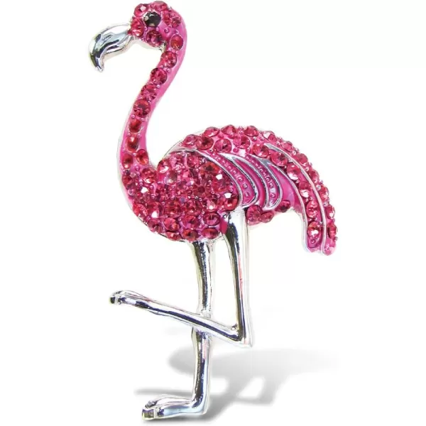 CoTa Global Sparkling Pink Flamingo Refrigerator Magnet  Elegant Pink Rhinestone Crystals Cute Flamingo Magnet for Kitchen Fridge Locker Cute Home Flamingo Decor Flamingo Kitchen Gifts  25 Inch