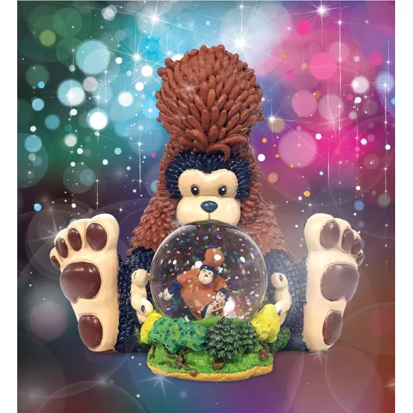 CoTa Global Big Foot Snow Globe Decor  Beautiful Pink Sparkle Snow Big Foot Figure Decor Unique Snow Globes for Kids Adults Collectible Glitter Globes Ornament for Home Birthday Christmas  45mm