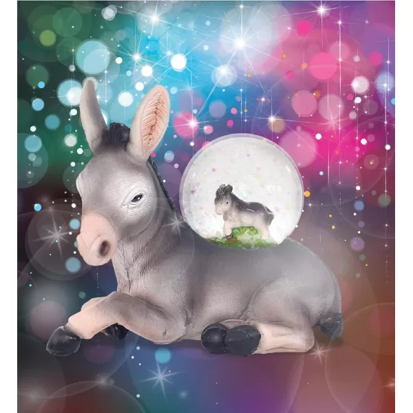 CoTa Global Donkey Snow Globe Decor  Beautiful Pink Sparkle Snow Donkey Figure Decor Unique Snow Globes for Kids and Adults Collectible Glitter Globes Ornament for Home Birthday Christmas  45mm
