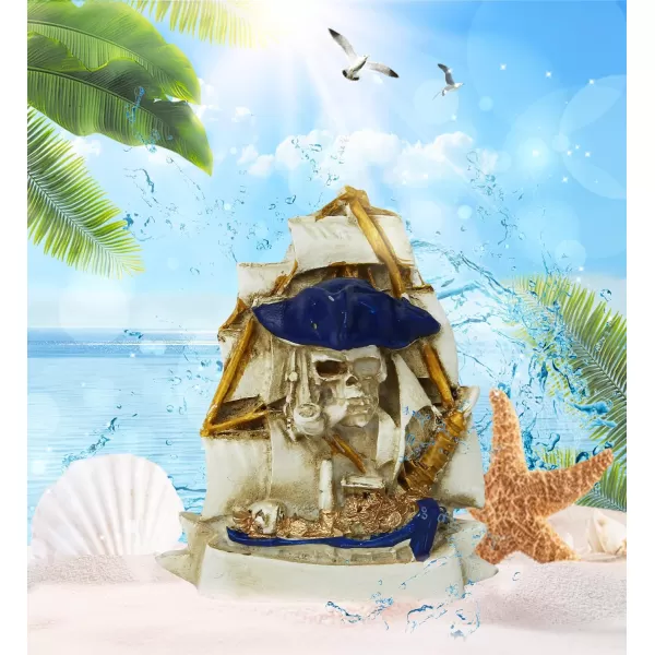 CoTa Global Pirate Ship Refrigerator Nautical Magnet  Maritime Decoration Resin Beach Design Fun and Cute Ocean Magnet for Kitchen Fridge Locker Home Decor and Office Decor Novelty  1 Piece