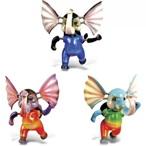CoTa Global Elephant Refrigerator Bobble Magnets Set of 3  Assorted Color Fun Cute Wild Life Zoo Animal Bobble Head Magnets For Kitchen Fridge Home Decor Cool Office and Decorative Novelty  3 Pack