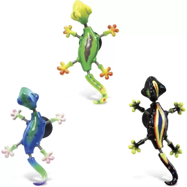 CoTa Global Exotic Gecko Refrigerator Bobble Magnets Set of 3  Assorted Color Fun Cute Reptile Lizard Bobble Head Magnets for Kitchen Fridge Home Decor Cool Office and Decorative Novelty  3 Pack