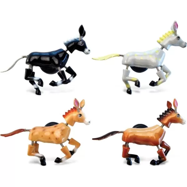 CoTa Global Horse Refrigerator Bobble Magnets Set of 4  Assorted Color Fun Cute Wild Life Animal Bobble Head Magnets for Kitchen Fridge Lockers Home Decor  4 Pack