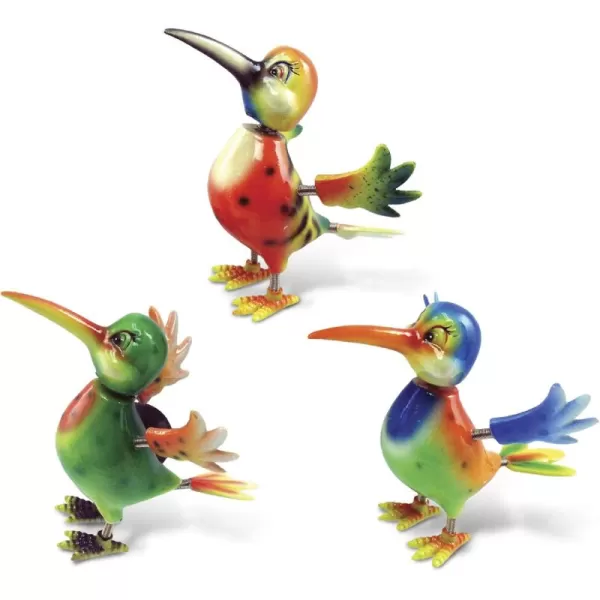 CoTa Global Hummingbird Refrigerator Bobble Magnets Set of 3  Assorted Color Fun Cute Wild Life Animal Bird Bobble Head Magnets For Kitchen Fridge Home Decor Cool Office Decorative Novelty  3 Pack