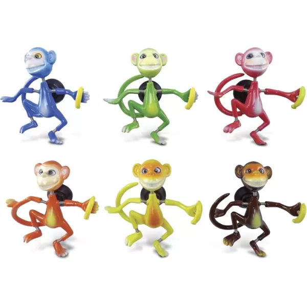 CoTa Global Monkey Refrigerator Bobble Magnets Set of 6  Assorted Color Fun Cute Zoo Wild Life Animal Bobble Head Magnets for Kitchen Fridge Lockers Home Decor Cool Office ampamp Decor Novelty  6 Pack