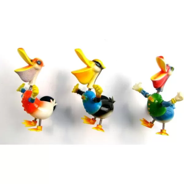 CoTa Global Pelican Refrigerator Bobble Magnets Set of 3  Assorted Color Fun Cute Sea Life Bird Bobble Head Magnets For Kitchen Fridge Lockers Home Decor Cool Office and Decorative Novelty  3 Pack