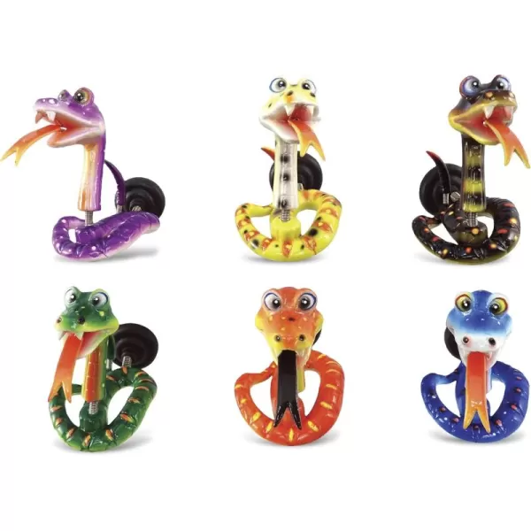 CoTa Global Snake Refrigerator Bobble Magnets Set of 6  Assorted Color Fun Cute Wild Life Reptile Animal Bobble Head Magnets for Kitchen Fridge Lockers Home Decor ampamp Cool Office Novelty  6 Pack