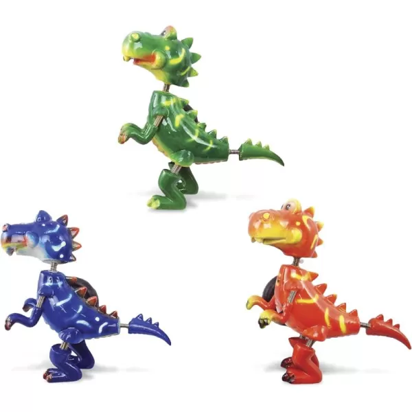 Puzzled Tyrannosaurus Dinosaur Refrigerator Bobble Magnet Set of 3