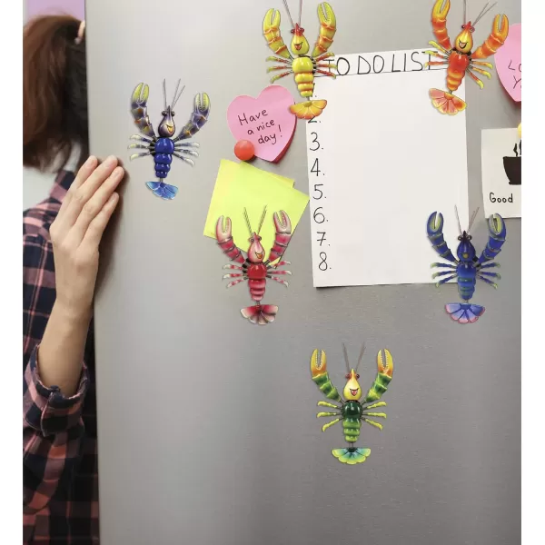 Funny Lobster  Refrigerator Bobble Magnet Set of 6