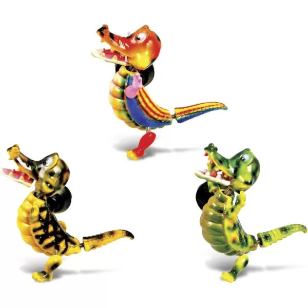 CoTa Global Alligator Refrigerator Bobble Magnets Set of 3  Assorted Color Fun Cute Wild Life Animal Bobble Head Magnets for Kitchen Fridge Home Decor Cool Office and Decorative Novelty  3 Pack