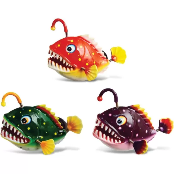 CoTa Global Anglerfish Refrigerator Bobble Magnets Set of 3  Assorted Color Fun Cute Sea Life Animal Bobble Head Magnets for Kitchen Fridge Home Decor Cool Office and Decorative Novelty  3 Pack