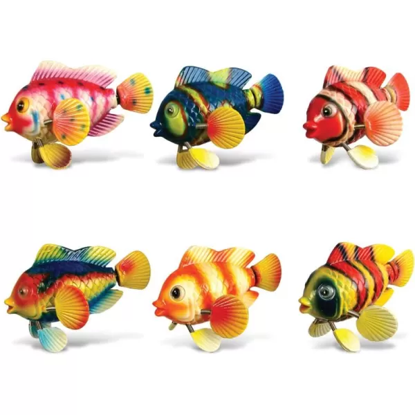 CoTa Global Clownfish Refrigerator Bobble Magnets Set of 6  Assorted Color Fun Cute Sea Life Animal Bobble Head Magnets For Kitchen Fridge Home Decor Cool Office and Decorative Novelty  6 Pack