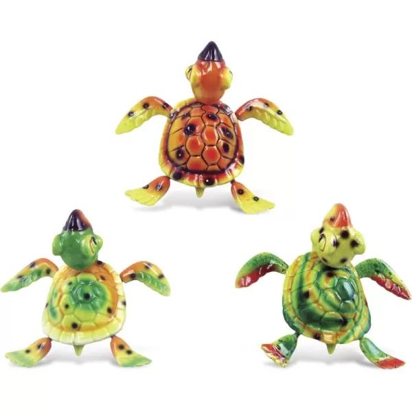 CoTa Global Coral Sea Turtle Refrigerator Bobble Magnets Set of 3  Assorted Color Fun Cute Sea Life Animal Bobble Head Magnets For Kitchen Fridge Home Decor ampamp Cool Office Decorative Novelty  3 Pack