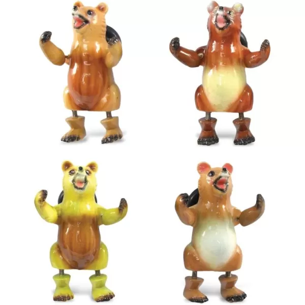 CoTa Global Grizzly Bear Refrigerator Bobble Magnets Set of 4  Assorted Color Fun Cute Wild Animal Bobble Magnets For Kitchen Fridge Home Decor ampamp Cool Office Decorative Novelty Accessory  4 Pack