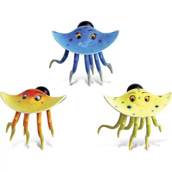 CoTa Global Jellyfish Refrigerator Bobble Magnets Set of 3  Assorted Color Fun Cute Sea Life Animal Bobble Head Magnets For Kitchen Fridge Lockers Home Decor Cool Office Decorative Novelty  3 Pack