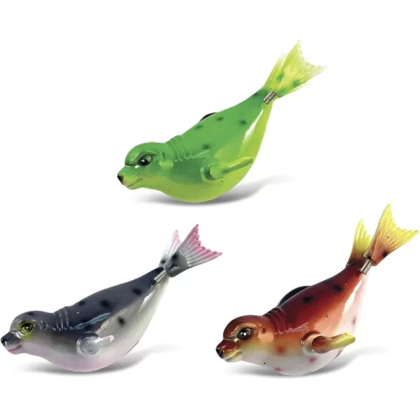 CoTa Global Seal Refrigerator Bobble Magnets Set of 3  Assorted Color Fun Cute Sea Life Animal Bobble Head Magnets For Kitchen Fridge Home Decor Lockers and Cool Office Decorative Novelty  3 Pack