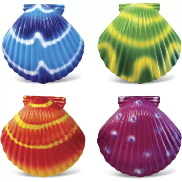 CoTa Global Shell Refrigerator Bobble Magnets Set of 4  Assorted Color Fun Cute Sea Life Conch Bobble Head Magnets for Kitchen Fridge Home Decor Lockers and Cool Office Decorative Novelty  4 Pack