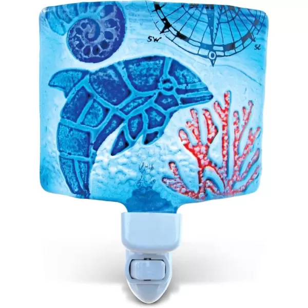 Puzzled Dolphin Night Light Glass Art Plug in Decorative Socket Lamp Manual On ampamp Off Portable Lights Stairway Hallway Bedroom Bathroom Nursery Kids Accessory Home ampamp Kitchen Decor