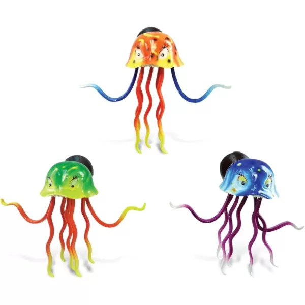 CoTa Global Acaleph Jellyfish Refrigerator Bobble Magnets Set of 3  Assorted Color Fun Cute Sea Life Animal Bobble Head Magnets For Kitchen Fridge Home Decor Cool Office Decorative Novelty  3 Pack