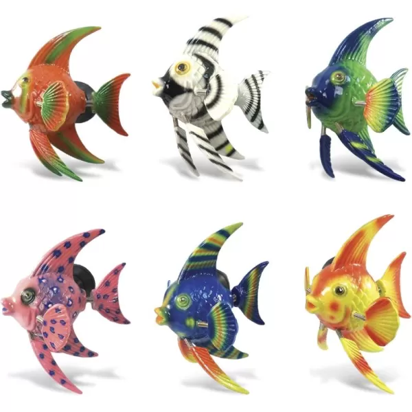 CoTa Global Angelfish Refrigerator Bobble Magnets Set of 6  Assorted Color Fun Cute Sea Life Animal Bobble Head Magnets For Kitchen Fridge Home Decor Cool Office and Decorative Novelty  6 Pack