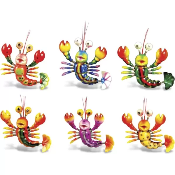 CoTa Global Cartoon Lobster Refrigerator Bobble Magnets Set of 6  Assorted Color Fun Cute Sea Life Animal Bobble Head Magnets For Kitchen Fridge Home Decor Cool Office ampamp Decorative Novelty  6 Pack