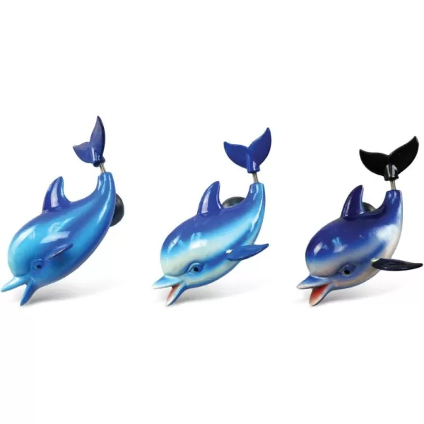 CoTa Global Dolphin Refrigerator Bobble Magnets Set of 3  Assorted Color Fun Cute Sea Life Animal Bobble Head Magnets for Kitchen Fridge Lockers Home Decor Cool Office Decorative Novelty  3 Pack