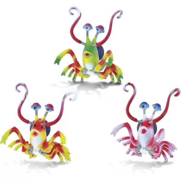 CoTa Global Shrimp Refrigerator Bobble Magnets Set of 3  Assorted Color Fun Cute Ocean Life Animal Bobble Head Magnets For Kitchen Fridge Lockers Home Decor Cool Office ampamp Decorative Novelty  3 Pack