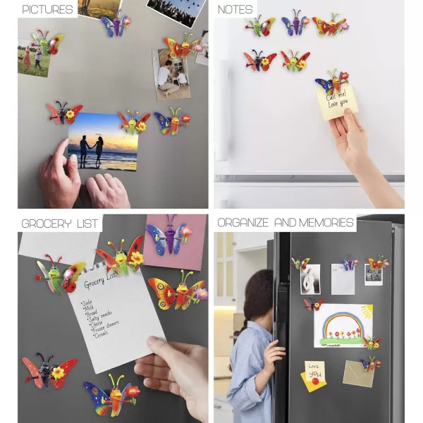 imagePuzzled Butterfly Refrigerator Bobble Magnet Set of 6