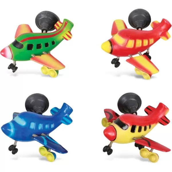 imageCOTA Global Airplane Refrigerator Bobble Magnets Set of 4  Assorted Color Fun Cute Transportation Planes Bobble Head Magnets for Kitchen Fridge Home Decor Cool Office ampamp Decorative Novelty  4 Pack