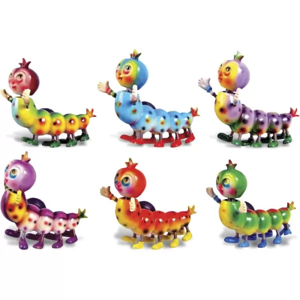 imageCOTA Global Caterpillar Refrigerator Bobble Magnets Set of 6  Assorted Color Fun Cute Wild Life Animal Bobble Head Magnets for Kitchen Fridge Home Decor Cool Office and Decorative Novelty  6 Pack