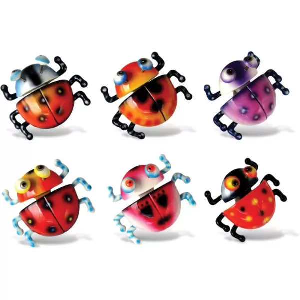 imageCOTA Global Lady Bug Refrigerator Bobble Magnets Set of 6  Assorted Color Fun Cute Ladybug Insect Bobble Head Magnets for Kitchen Fridge Locker Home Decor Cool Office Decorative Novelty  6 Pack