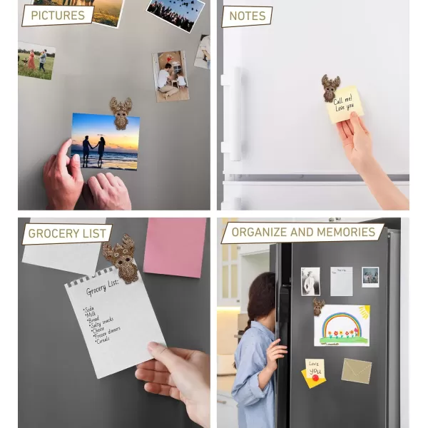imageCOTA Global Shark Sparkling Fridge Magnet  Gray and White Fridge Magnets Rhinestone Decor Sea Life Decor Cute Fridge Magnet for Whiteboard Locker Accessories Cute Magnets for Office  34 InchesBrown Moose