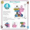 imageCoTa Global Beach Sign Flamingo Refrigerator Nautical Magnets Set of 4  Resin Beach Design Magnet Fun and Cute Ocean Magnets for Kitchen Fridge Locker Home Decor and Office Decor Novelty  4 Pack