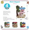 imageCoTa Global Beach Sign Palm Tree Refrigerator Nautical Magnets Set of 4  Resin Beach Design Magnet Fun and Cute Ocean Magnets for Kitchen Fridge Locker Home Decor and Office Decor Novelty  4 Pack