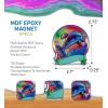 imageCoTa Global Dolphin Refrigerator MDF Epoxy Magnet  Assorted Epoxy Beach Design Fun and Cute Sea Life Animals Magnets for Kitchen Fridge Locker Home Decor and Office Decor Novelty  1 Piece
