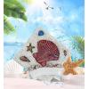 imageCoTa Global Sand Square Shell Refrigerator Nautical Magnets Set of 2  Resin Beach Design Magnet Fun and Cute Ocean Magnets for Kitchen Fridge Locker Home Decor and Office Decor Novelty  2 Pack
