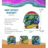 imageCoTa Global Sea Turtle Refrigerator MDF Epoxy Magnet  Assorted Epoxy Beach Design Fun and Cute Sea Life Animals Magnets for Kitchen Fridge Locker Home Decor and Office Decor Novelty  1 Piece