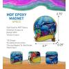 imageCoTa Global Shark Refrigerator MDF Epoxy Magnet  Assorted Epoxy Beach Design Fun and Cute Sea Life Animals Magnets for Kitchen Fridge Locker Home Decor and Office Decor Novelty  1 Piece