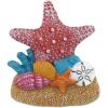 imageCoTa Global Sand Coral Starfish Refrigerator Marine Colorful Magnet  Red Marine Life Resin Beach Design Fun and Cute Ocean Magnet for Kitchen Fridge Locker Home Decor and Office Decor Novelty
