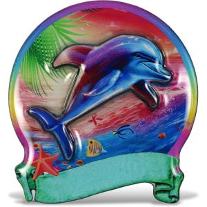 imageCoTa Global Dolphin Refrigerator MDF Epoxy Magnet  Assorted Epoxy Beach Design Fun and Cute Sea Life Animals Magnets for Kitchen Fridge Locker Home Decor and Office Decor Novelty  1 Piece