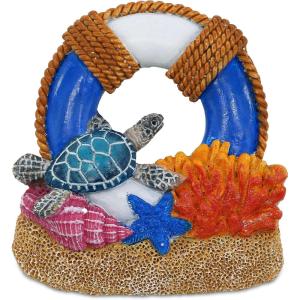 imageCoTa Global Sand Coral Life Ring Refrigerator Nautical Colorful Magnet  Nautical Themed Resin Beach Design Fun and Cute Ocean Magnet for Kitchen Fridge Locker Home Decor and Office Decor Novelty