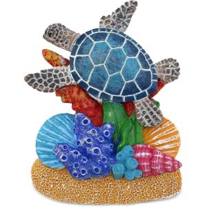 imageCoTa Global Sand Coral Sea Turtle Refrigerator Nautical Colorful Magnet  Ocean Animal Resin Beach Design Fun and Cute Ocean Magnet for Kitchen Fridge Locker Home Decor and Office Decor Novelty