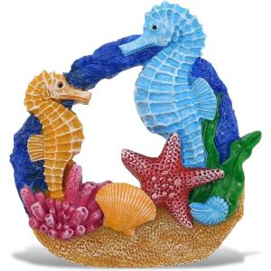 imageCoTa Global Sand Reef Seahorse Refrigerator Nautical Colorful Magnet  Ocean Animal Resin Beach Design Fun and Cute Ocean Magnet for Kitchen Fridge Locker Home Decor and Office Decor Novelty