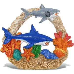 imageCoTa Global Sand Reef Shark Refrigerator Nautical Colorful Magnet  Ocean Animal Resin Beach Design Fun and Cute Ocean Magnet for Kitchen Fridge Locker Home Decor and Office Decor Novelty