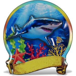 imageCoTa Global Shark Refrigerator MDF Epoxy Magnet  Assorted Epoxy Beach Design Fun and Cute Sea Life Animals Magnets for Kitchen Fridge Locker Home Decor and Office Decor Novelty  1 Piece