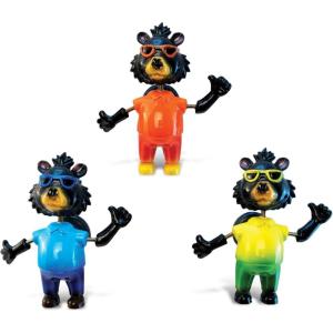 imageCOTA Global Cool Black Bear Refrigerator Bobble Magnets Set of 3  Assorted Color Fun Cute Wild Bear Animal Bobble Head Magnets for Kitchen Fridge Home Decor and Cool Office Decor Novelty  3 Pack